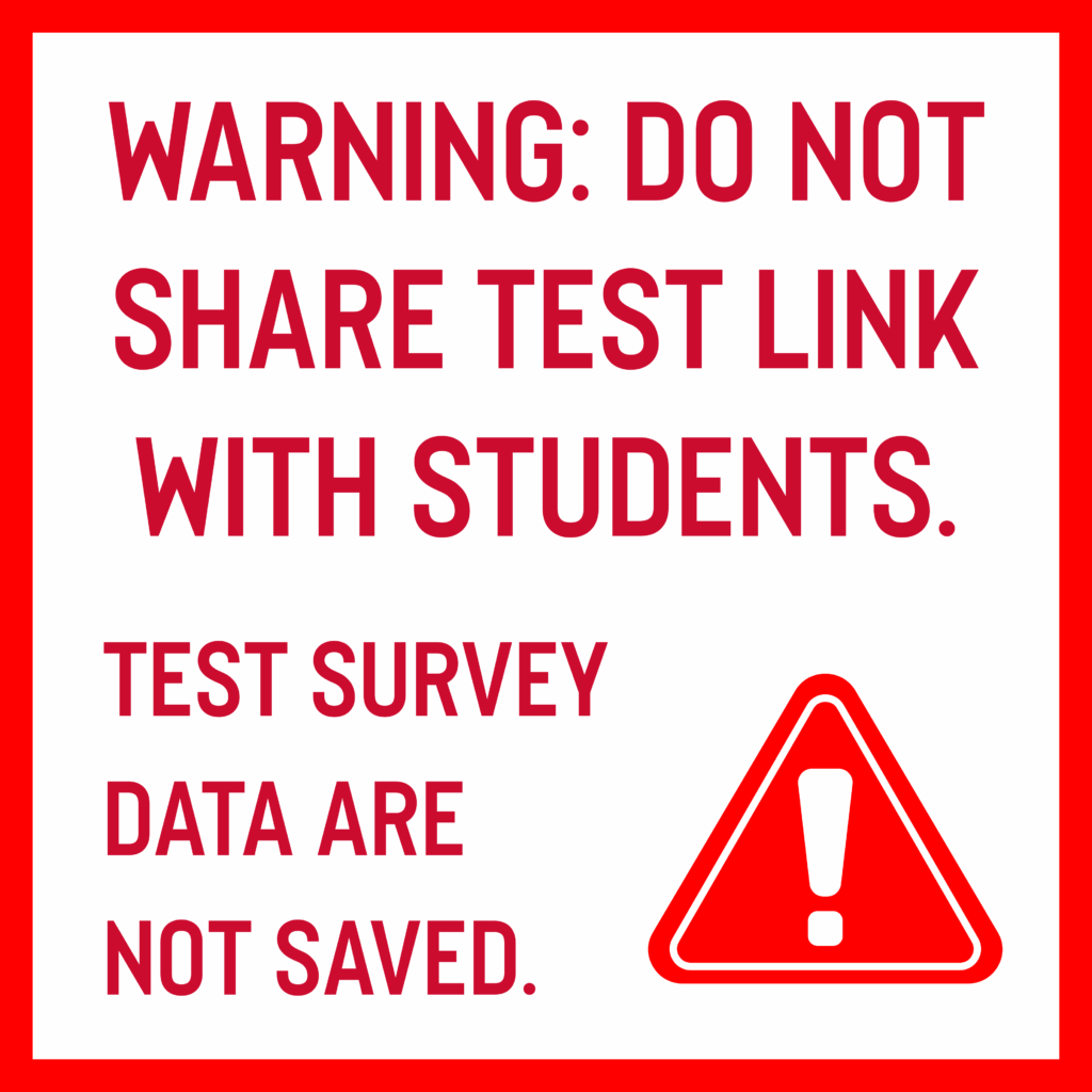 Don't share test link